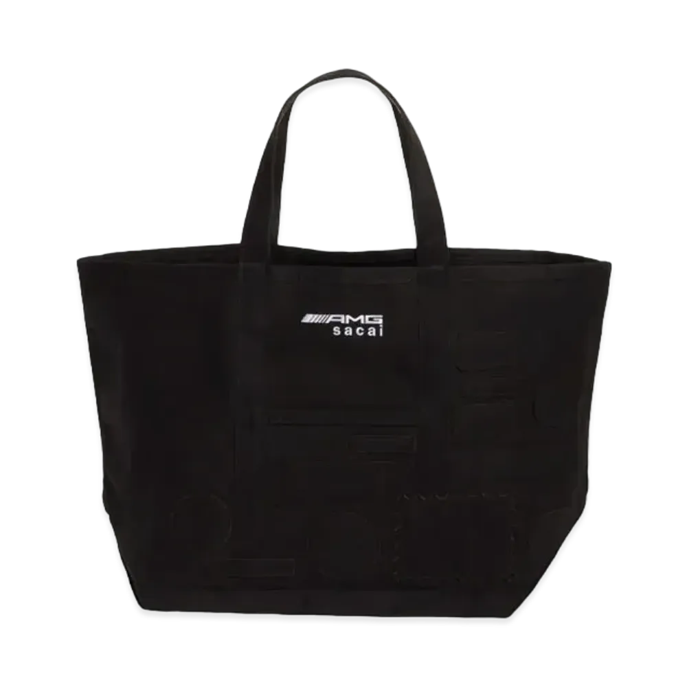 sacai x Mercedes AMG Large Patch Canvas Tote "Black"