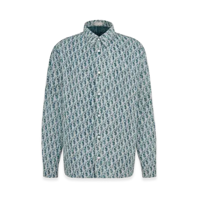 Dior Overshirt Dior Oblique Kasuri Cotton Denim "Blue/White"