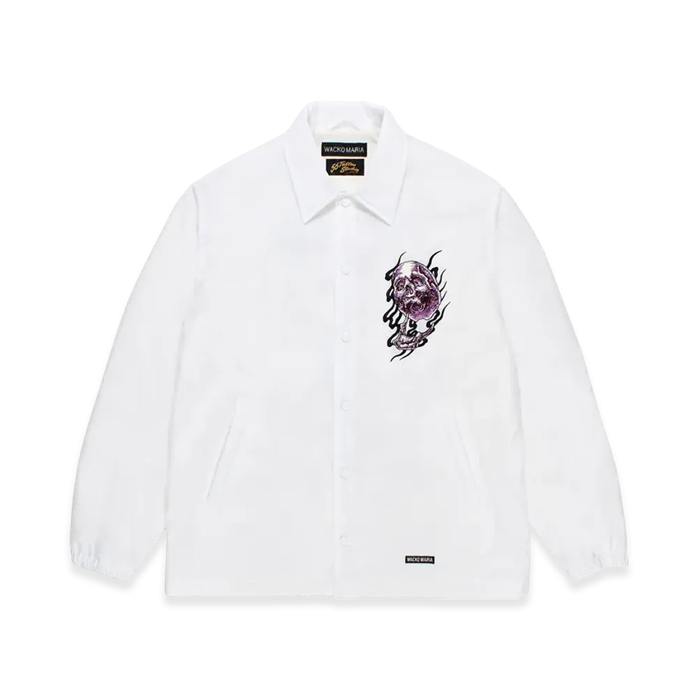WACKO MARIA x 56 Tattoo Studio/Coach Jacket "White"