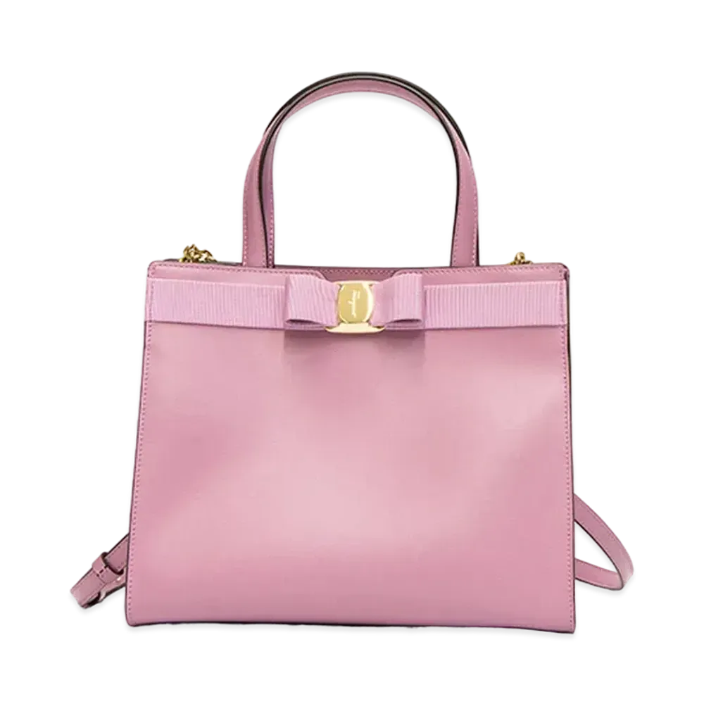Salvatore Ferragamo Vara Bow Top Handle (M) "Pink"