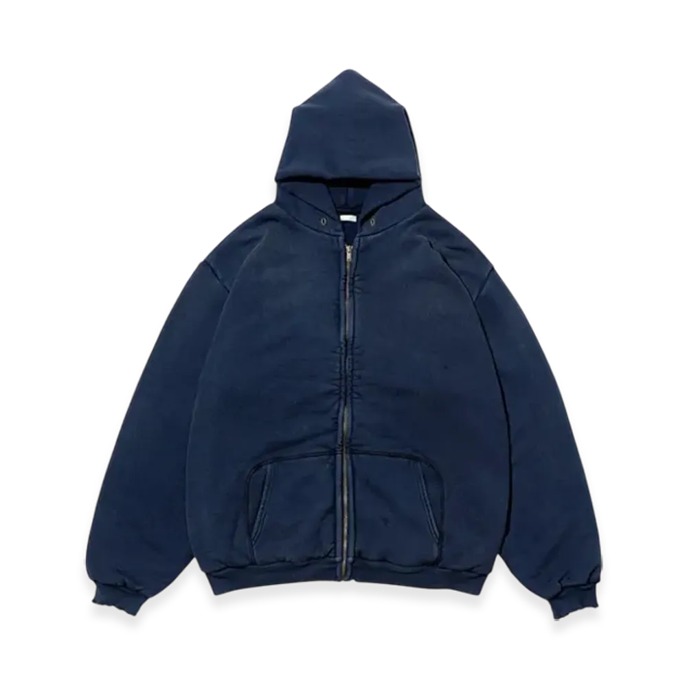 A.PRESSE Vintage Zip Sweat Hoodie "Navy"