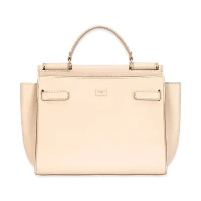 Dolce&Gabbana Sicily Soft Bag Medium Calfskin "Beige"