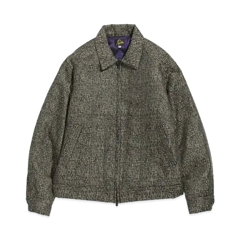 Needles SPORT JACKET - PE/R/L RANDOM PLAID JQ. "Black/Khaki"