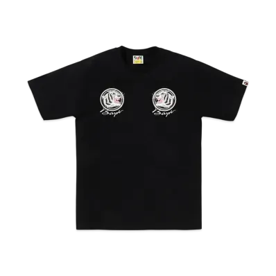 A BATHING APE Tiger Souvenir Tee "Black"