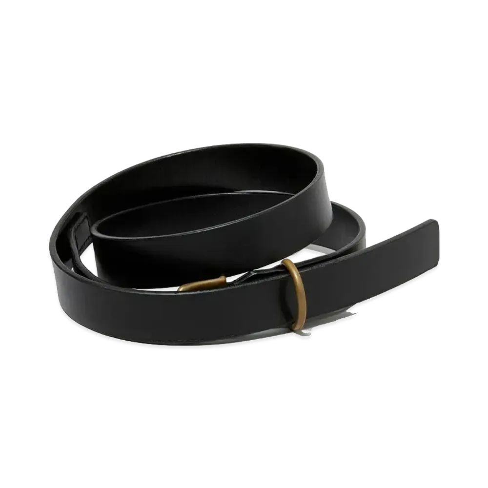 AURALEE Leather Belt "Black"