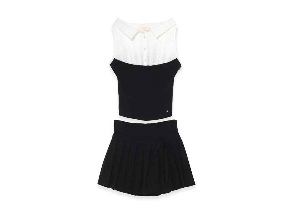ANDMARY Women's Lotta Frill Set Up "Black"