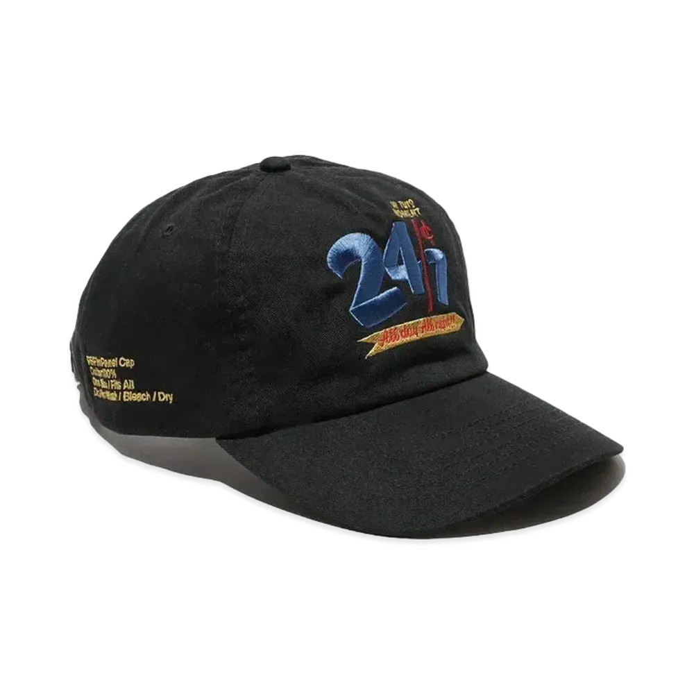 FreshService Five Panel Cap All Day All Night "Black"