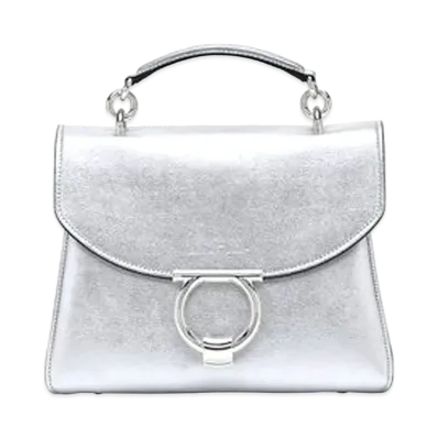 Salvatore Ferragamo Gancini Top Handle (S) "Silver"