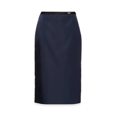 PRADA Women's Re-Nylon Pencil Skirt "Blue"