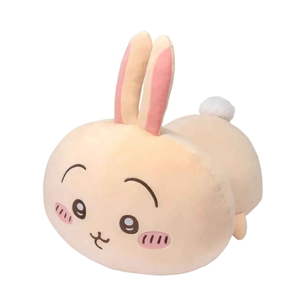 Gray Parka Service -Chiikawa Mochifuwa Collection- B Prize Lying down Plush Usagi