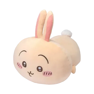 Gray Parka Service -Chiikawa Mochifuwa Collection- B Prize Lying down Plush Usagi