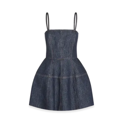 FENDI Women's FF Denim Dress "Indigo Blue"