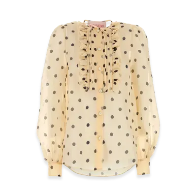 Valentino Women's Organza Shirt "Printed/Red"