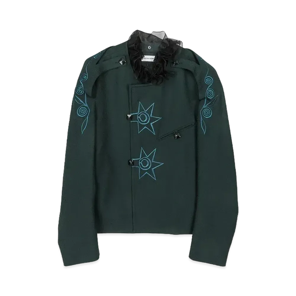 KIKO KOSTADINOV Nesebur Embroidered Blazer "Green / Black"