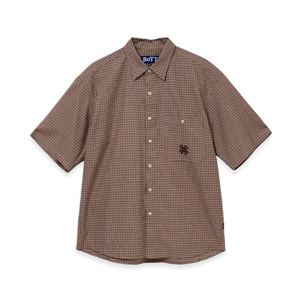BOTT Plaid S/S Shirt "Brown"