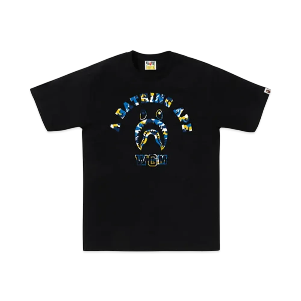A BATHING APE Bape Store Shanghai Shark College Tee "Black"
