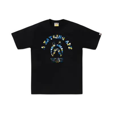 A BATHING APE Bape Store Shanghai Shark College Tee "Black"