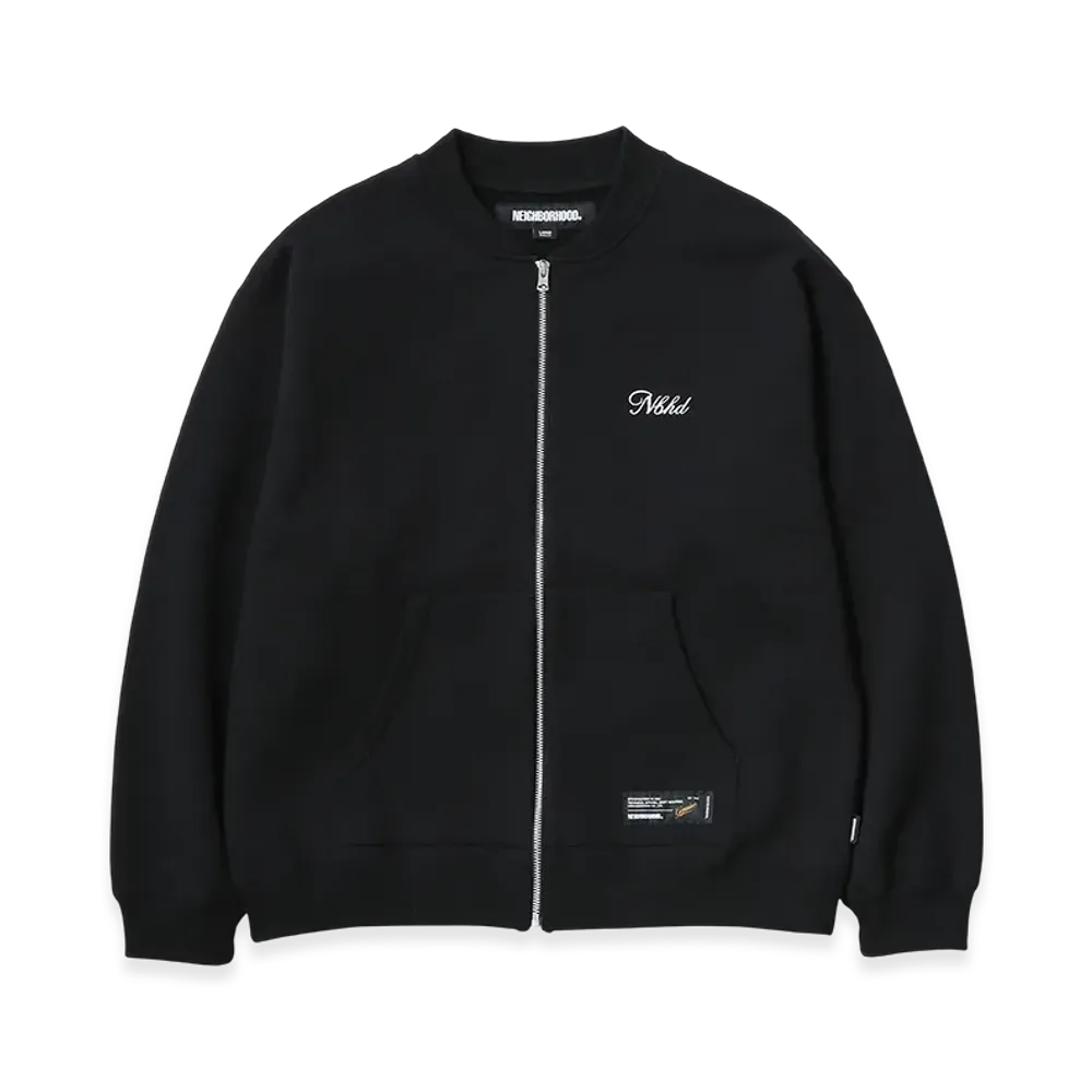 NEIGHBORHOOD Plain Sweat Zip Jacket LS "Black"