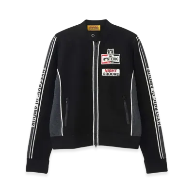 HYSTERIC GLAMOUR Unlimited Patch Single Riders Jacket "Black"