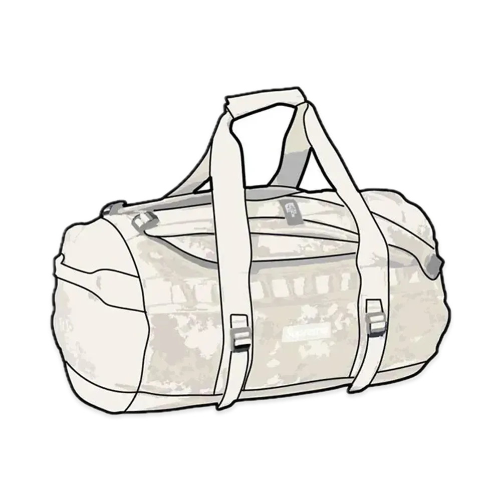 Supreme x The North Face Suede Small Base Camp Duffle Bag "Stone"