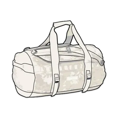 Supreme x The North Face Suede Small Base Camp Duffle Bag "Stone"