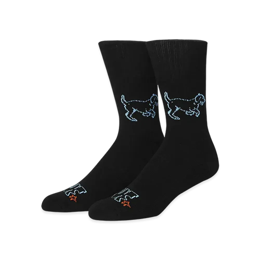 HUF WINTER 25 Fetch Crew Socks "Black"