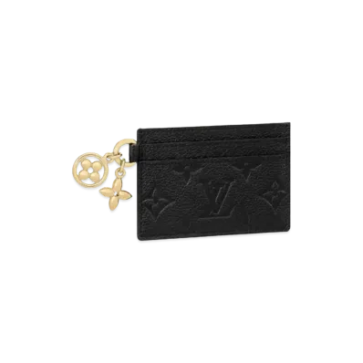 Louis Vuitton LV Charms Card Holder Monogram Empreinte Leather "Noir"