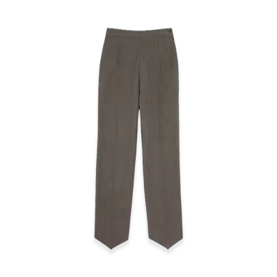 MM6 Maison Margiela Light Tweed Tailored Trousers "Brown/Beige"