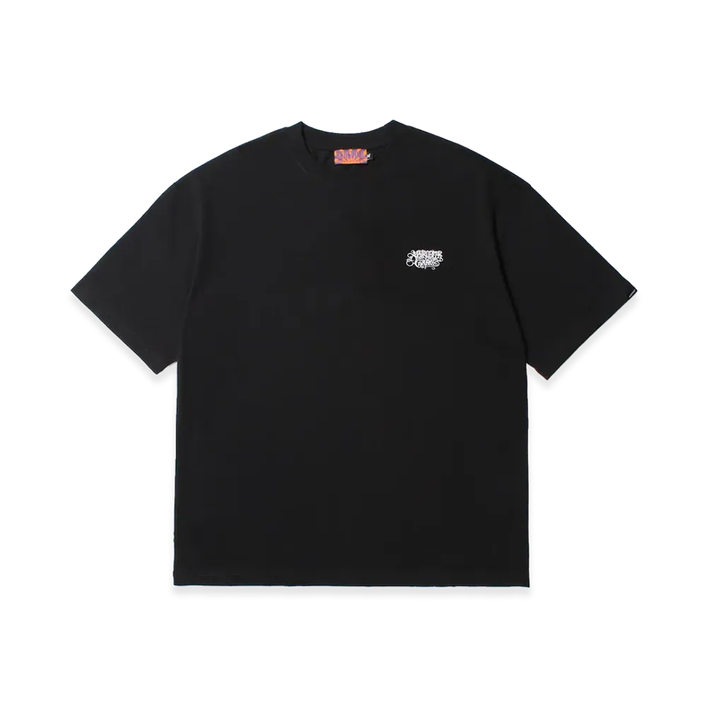 APHRODITEGANG Small Classic Logo Embroidery S/S Tee "Black/White"