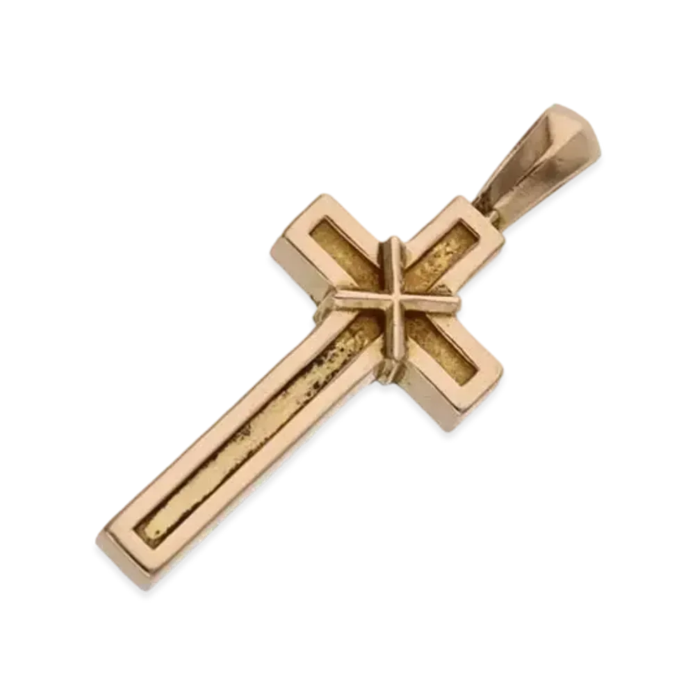 Chrome Hearts 22K Maple Soap Cross Charm "Yellow Gold"
