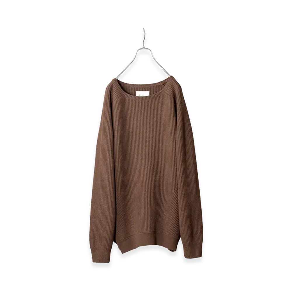 ANCELLM Tuck In Knit "Brown"