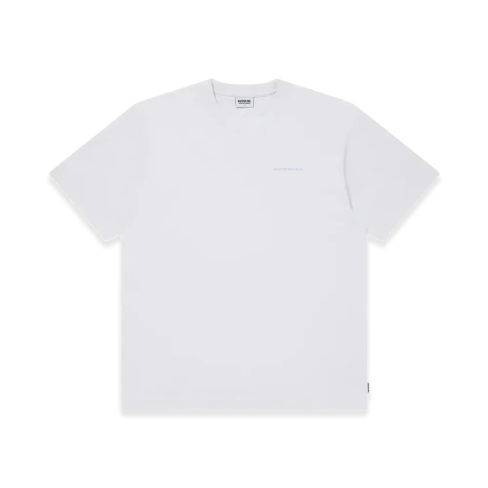Mercedes Anchor inc. One Line Logo Pigment Dye S/S Tee "Whte"