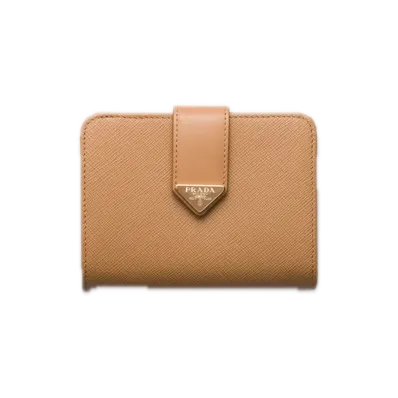 PRADA Saffiano Tab Wallet "Natural"