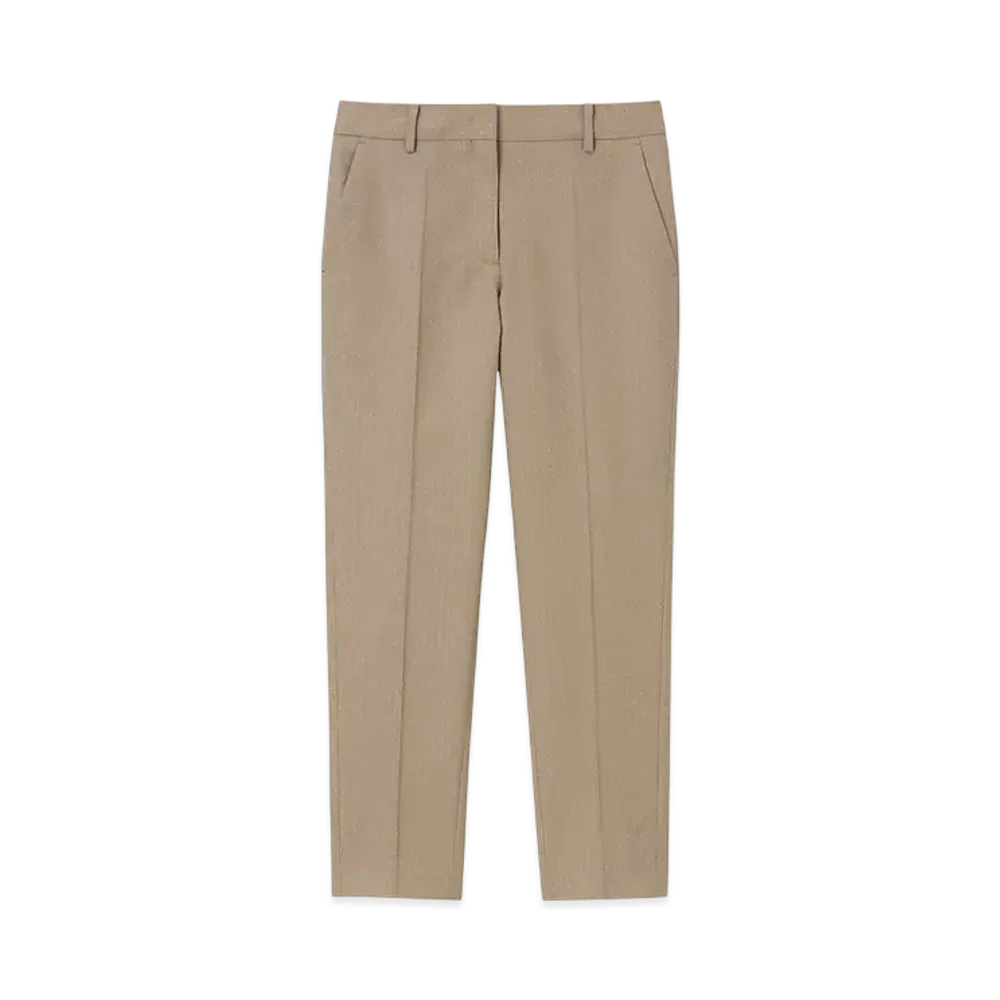 Paul Smith Women's Dobby Pindot Trousers "Beige"