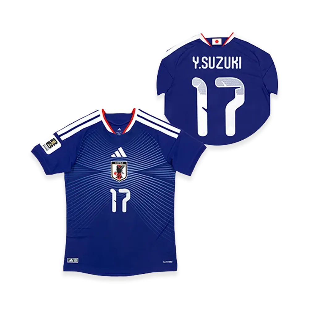 adidas Soccer Japan 2026 Home Authentic Jersey "FIFA World Cup 26 Official Sleeve Badge" #17 Yuito Suzuki "Japan Blue"