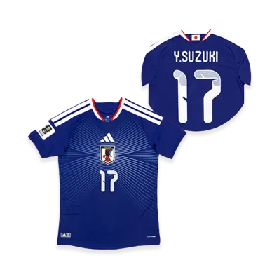 adidas Soccer Japan 2026 Home Authentic Jersey "FIFA World Cup 26 Official Sleeve Badge" #17 Yuito Suzuki "Japan Blue"