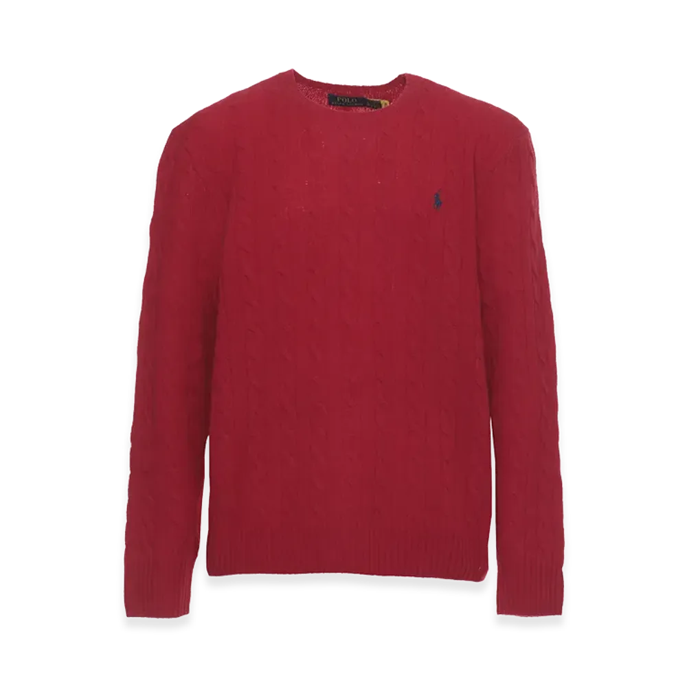 Polo Ralph Lauren Wool Blend Sweater Cashmere Sweater "Red"
