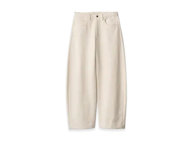 ssstein Double Weave Cotton Round Pants "Cream"