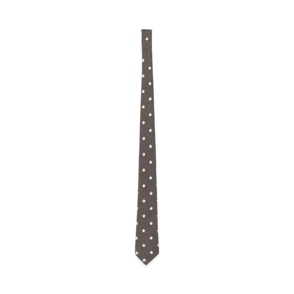 Yohji Yamamoto POUR HOMME Star Pattern JQ Derby Tie C "Khaki"