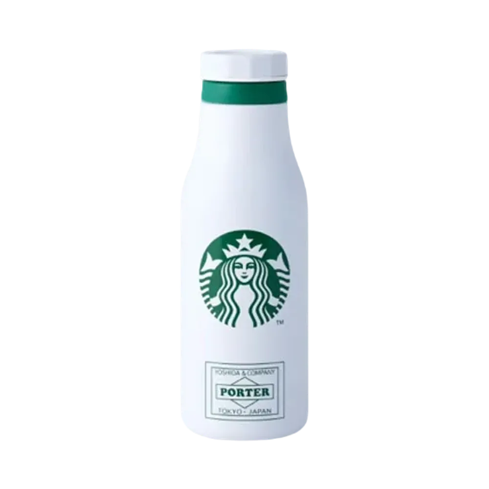 PORTER x STARBUCKS Stainless Logo Bottle 473ml "White"