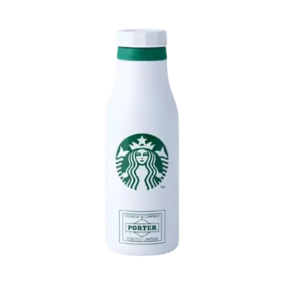 PORTER x STARBUCKS Stainless Logo Bottle 473ml "White"