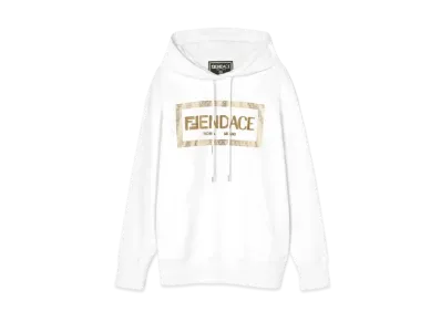 FENDI x Versace Fendace Logo Hoodie "White"