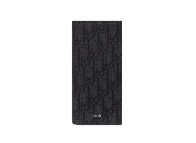 Dior Vertical Long Wallet Dior Oblique Jacquard "Black"