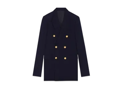 CELINE Classic Jacket / Diagonal Wool "Navy"
