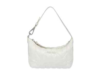 MIU MIU Miu Spirit Seal Mini Bag "White"