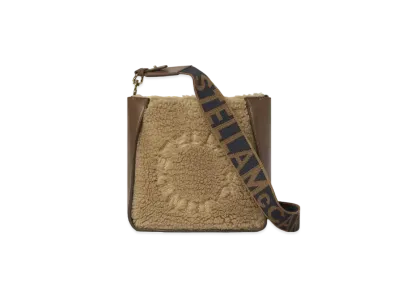 STELLA McCARTNEY Stella Logo Teddy Mat Shoulder Bag "Biscuit"