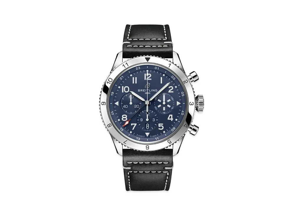 BREITLING SUPER AVI B04 CHRONOGRAPH GMT 46 TRIBUTE TO VOUGHT F4U CORSAIR "Blue"