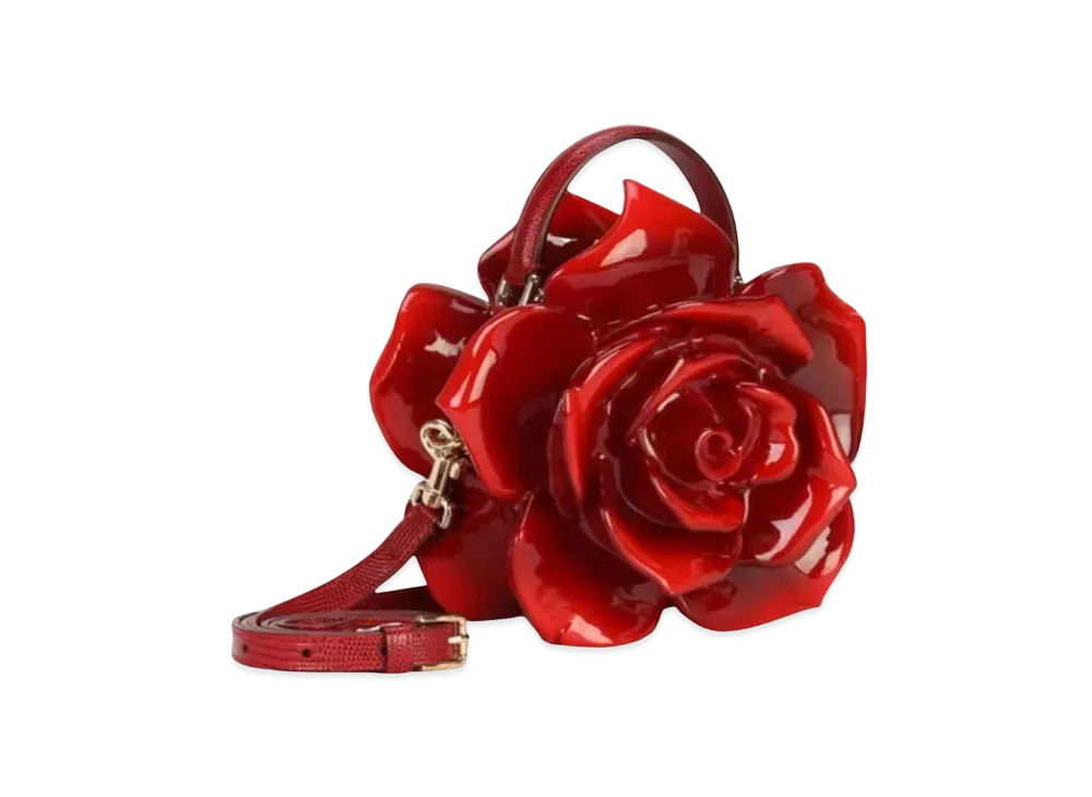 Dolce&Gabbana Dolce Box Bag Paint Resin Rose "Red"