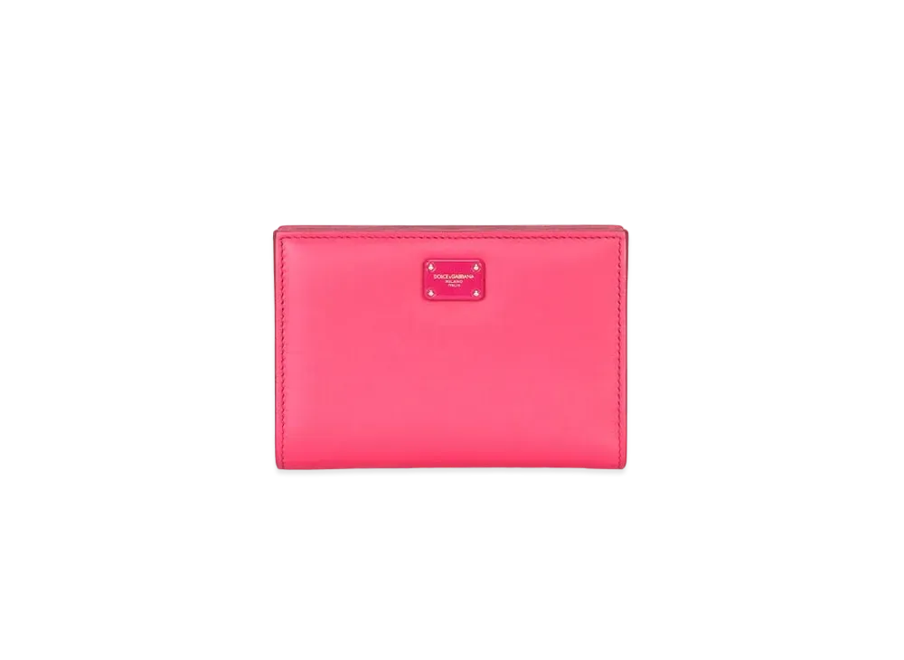 Dolce&Gabbana Wallet Small Calfskin Logo Plate "Fuchsia"