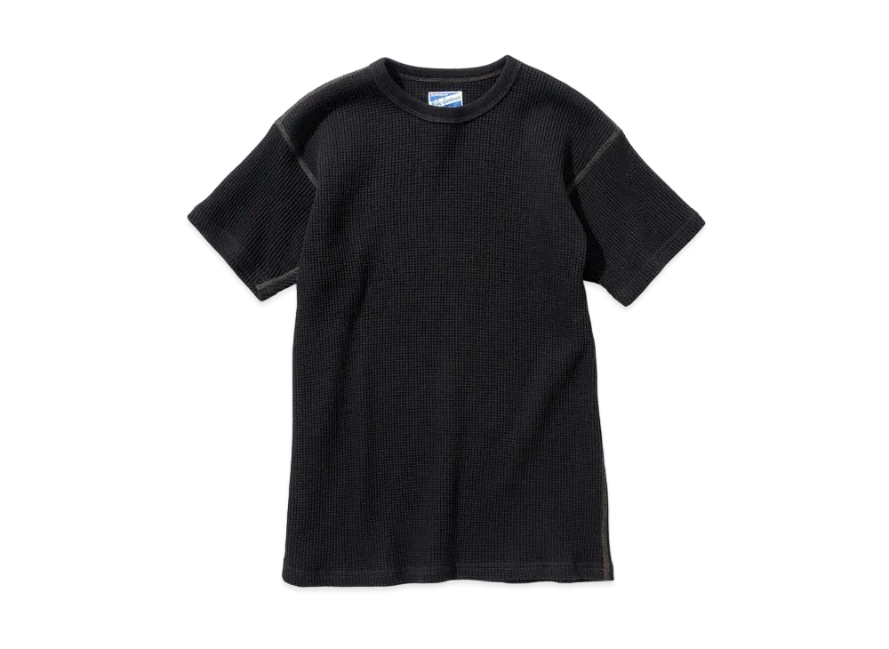 THE REAL McCOY'S TUBE KNIT THERMAL S/S "Black"